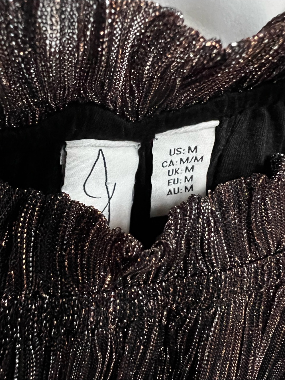 Joie high neck shimmer blouse - Picture 5 of 7